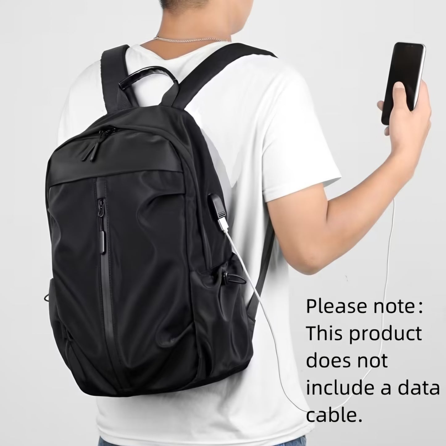 BLACK STYLISH BACKPACK B+F 8