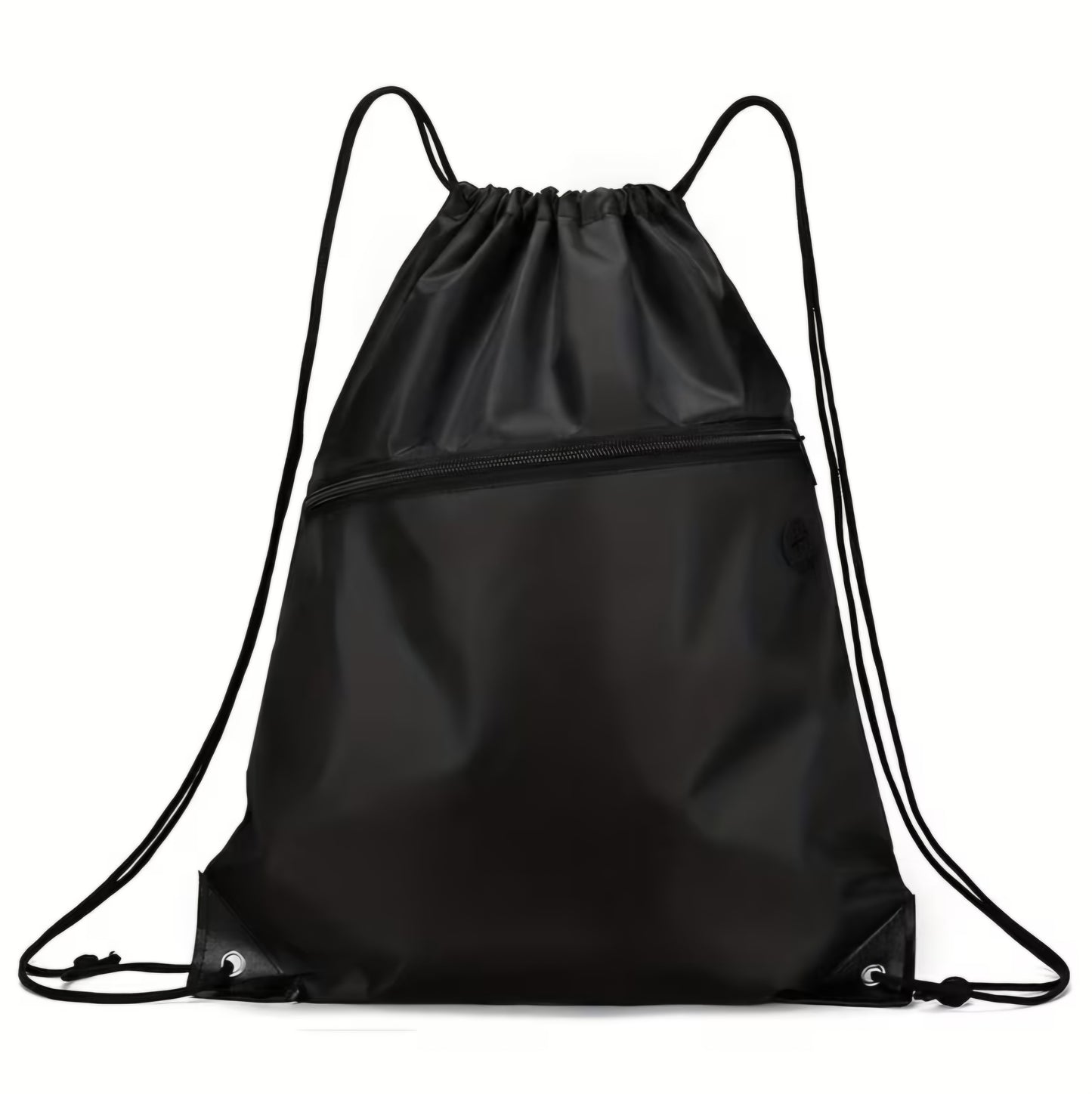 BLACK DRAW STRING BACKPACK B+F 8