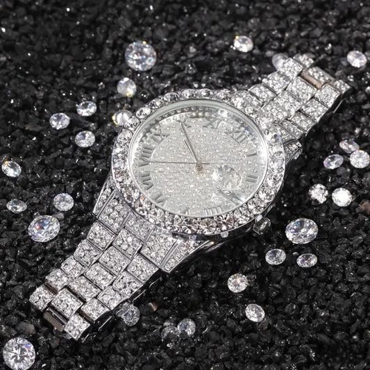 ELEGANT SPARKLE QUARTZ WATCH BLING8UK