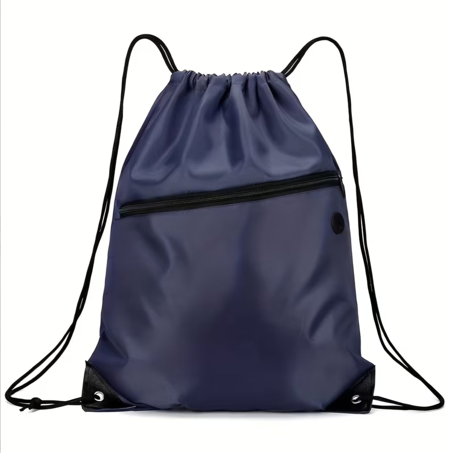 NAVY DRAW STRING BACKPACK B+F 8
