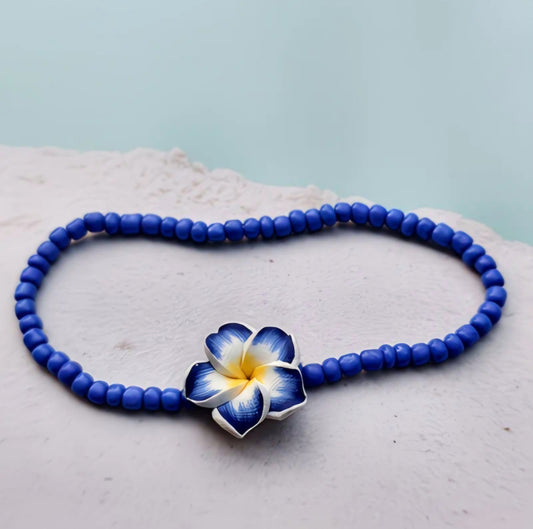 BLUE SUMMER FLOWER ANKLET B+F 8