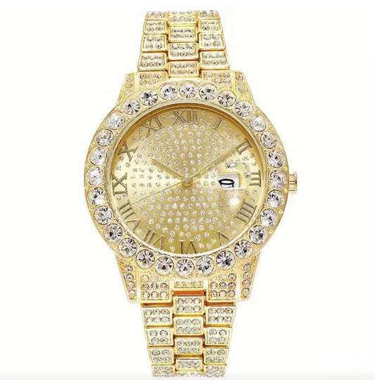 ELEGANT SPARKLE QUARTZ WATCH BLING8UK