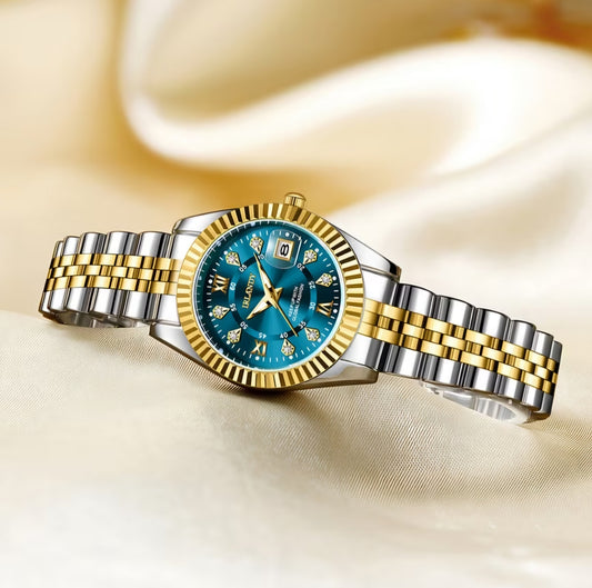 IRLANDY LUXURY DIAMOND CALANDER FACE WATCH B+F 8