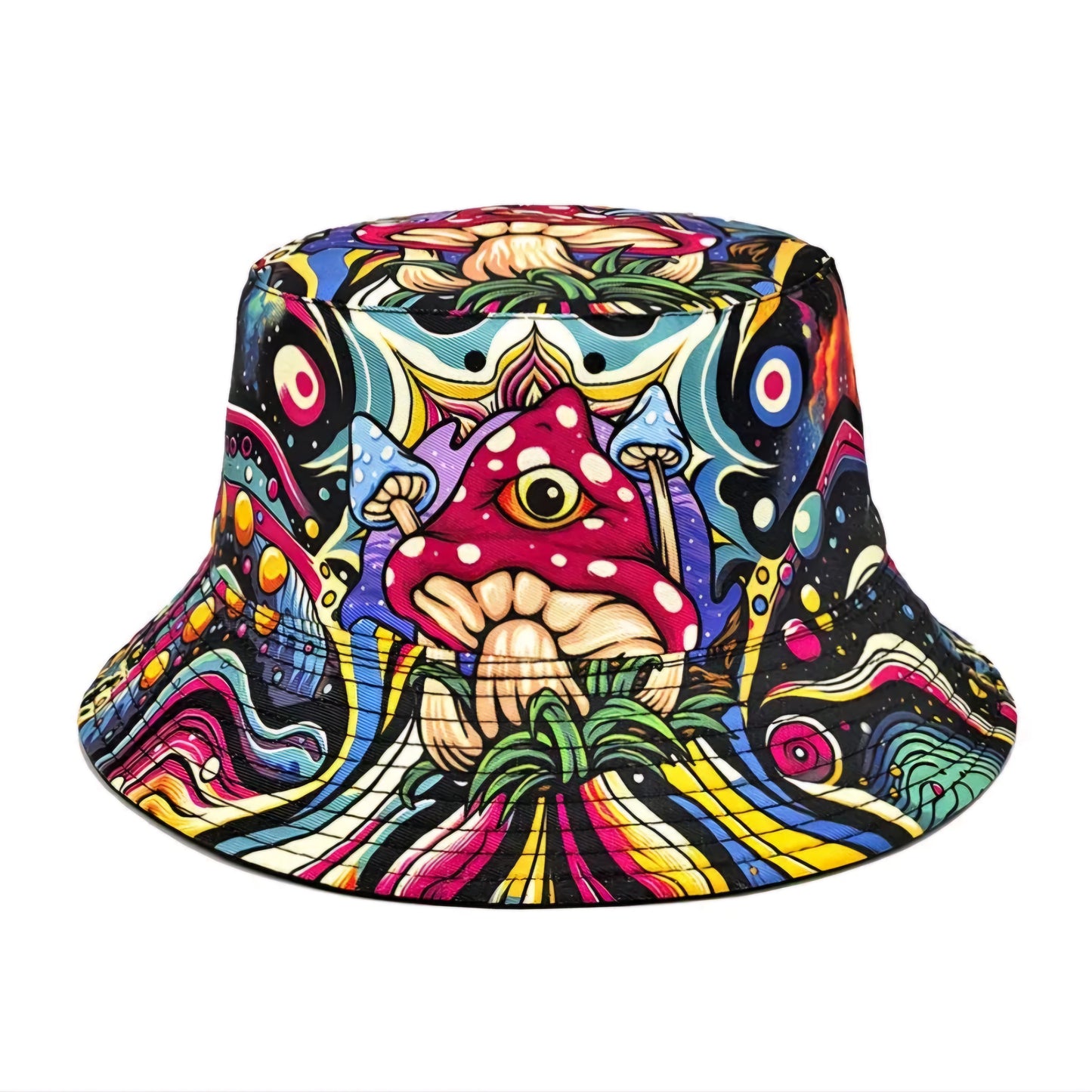 WAVEY MUSHROOM BUCKET HAT B+F 8