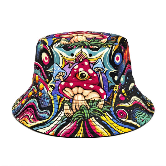 WAVEY MUSHROOM BUCKET HAT B+F 8