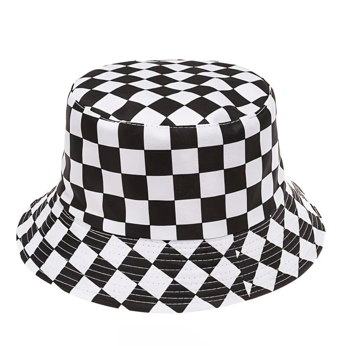 BLACK & WHITE BUCKET HAT B+F 8