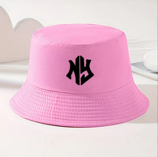 PINK NY BUCKET HAT B+F 8