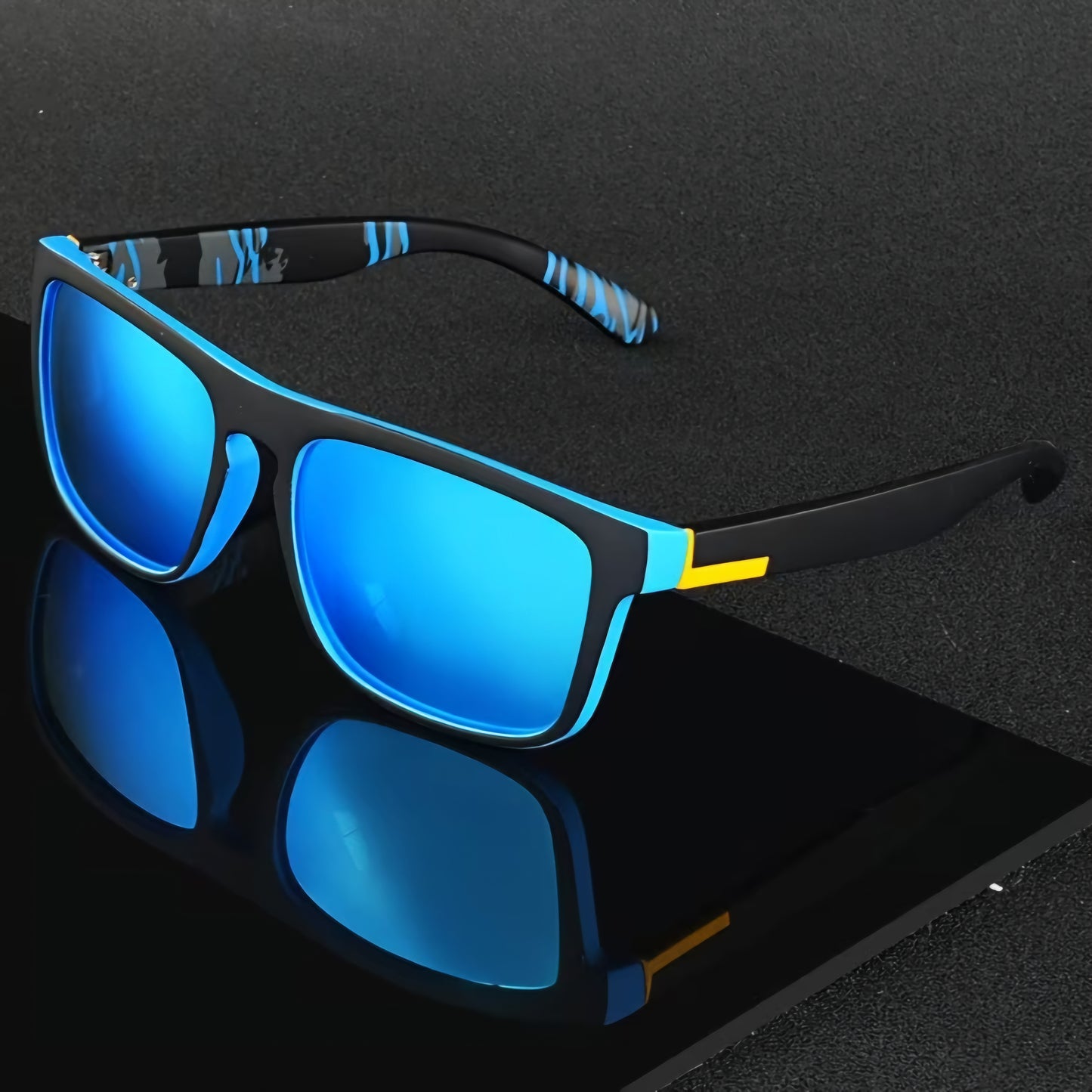 BLUE GLOW FLOW SUNGLASSES B+F 8