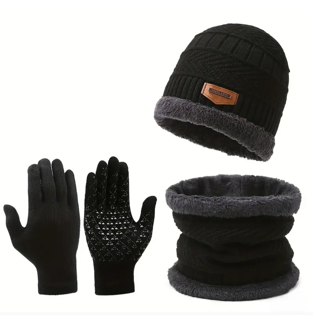 ADULTS 3 PIECE SET BLACK BLING8UK