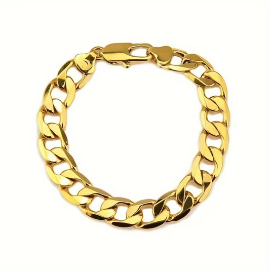 18KT GOLD PLATED BRACELET B+F 8