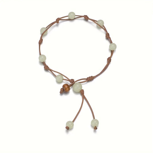 WOVEN GLOW IN THE DARK ANKLET B+F 8