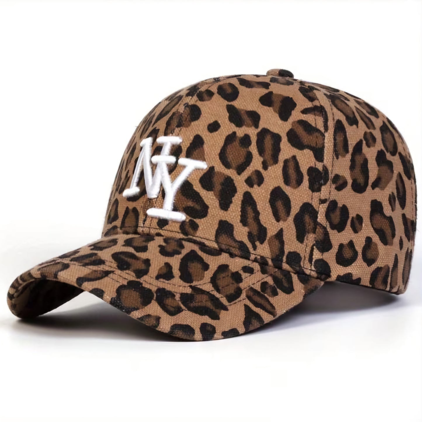 NY BROWN LEOPARD PRINT CAP B+F 8