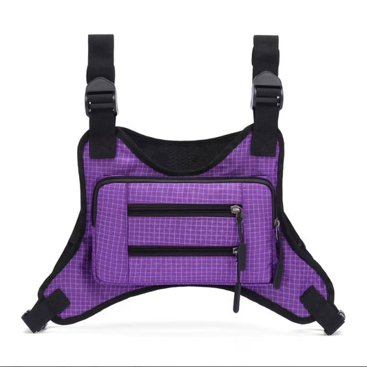 PURPLE CHEST VEST BACKPACK B+F 8