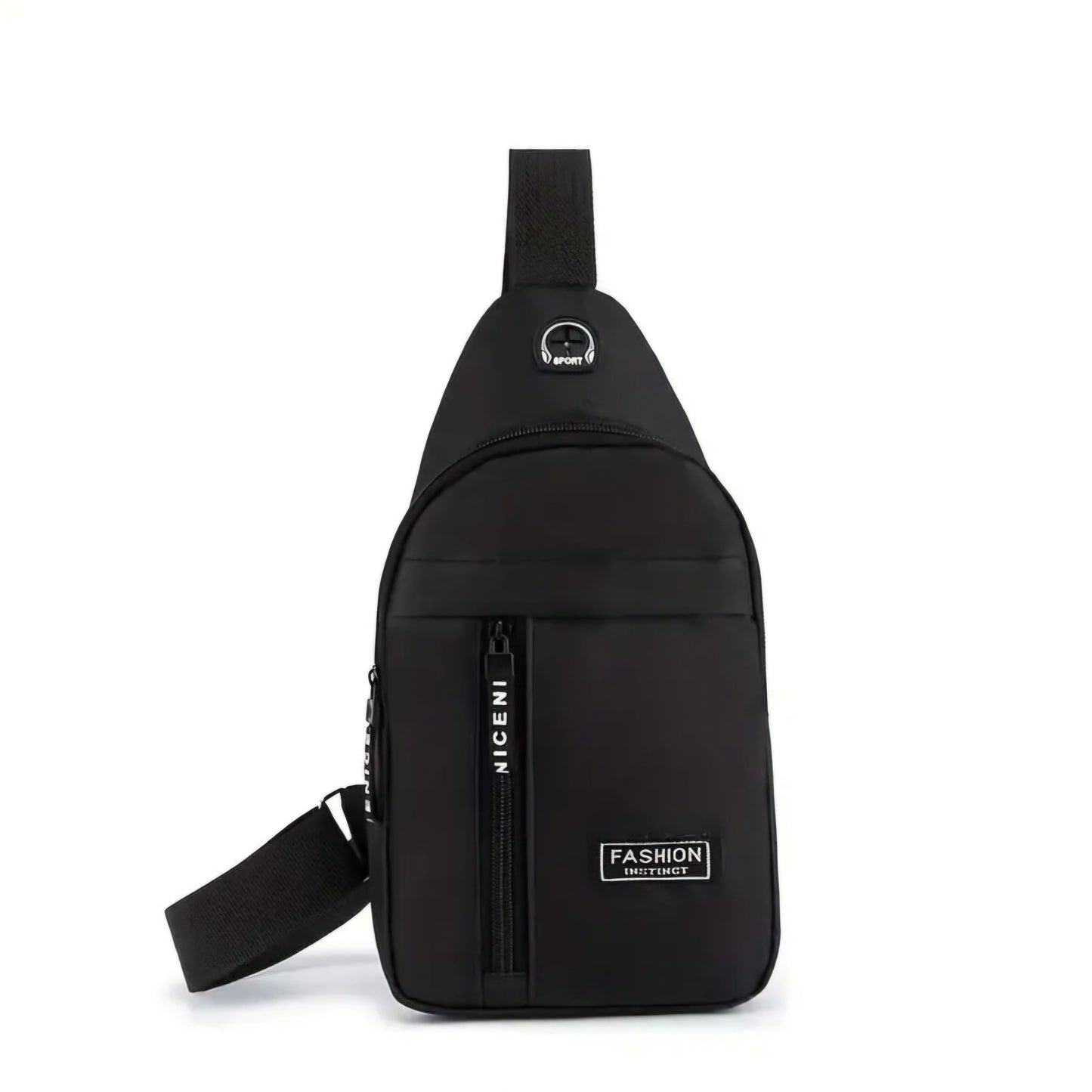BLACK FASHION SPORTS BAG BLING8UK