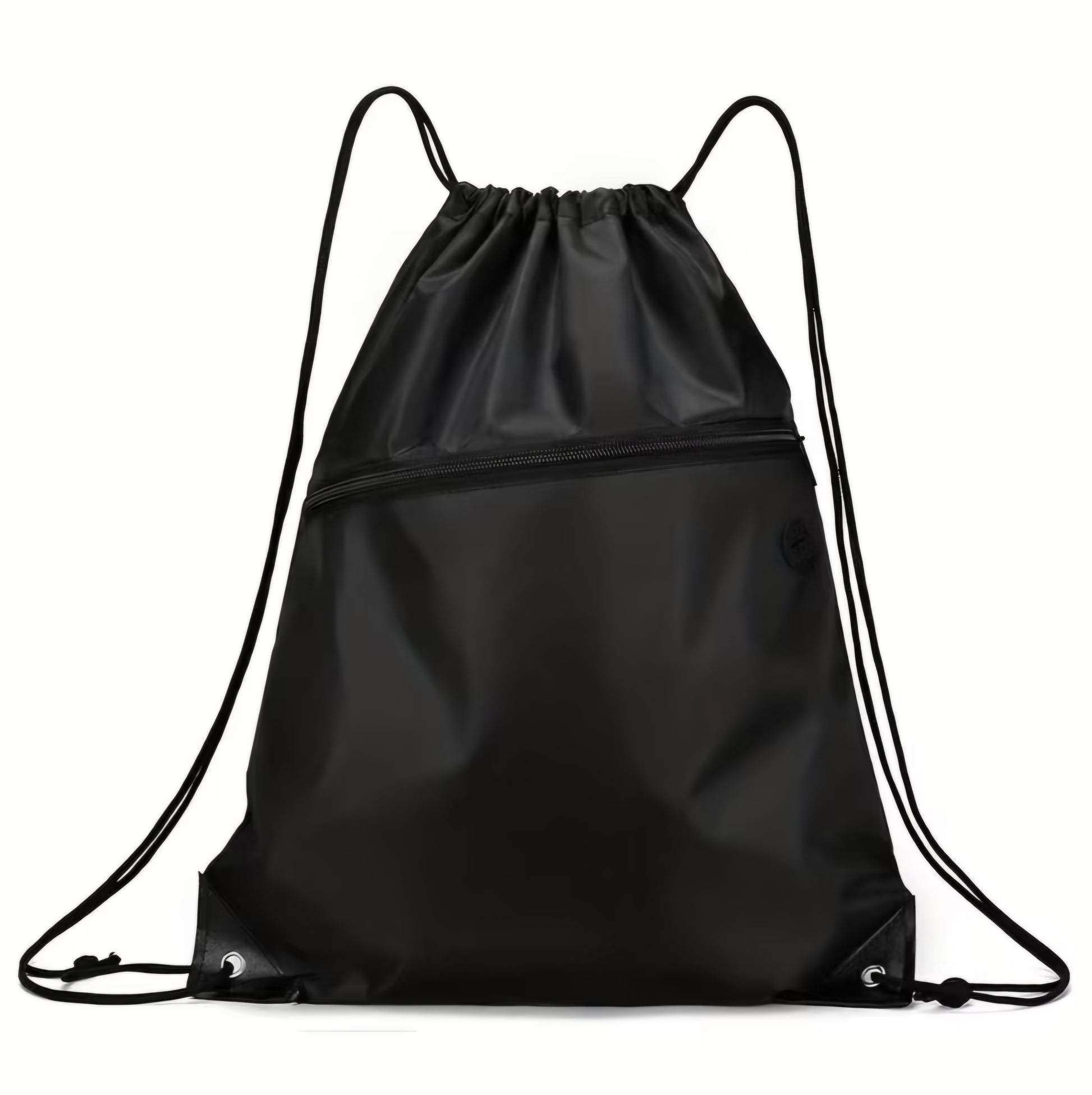 BLACK DRAW STRING BACKPACK B+F 8
