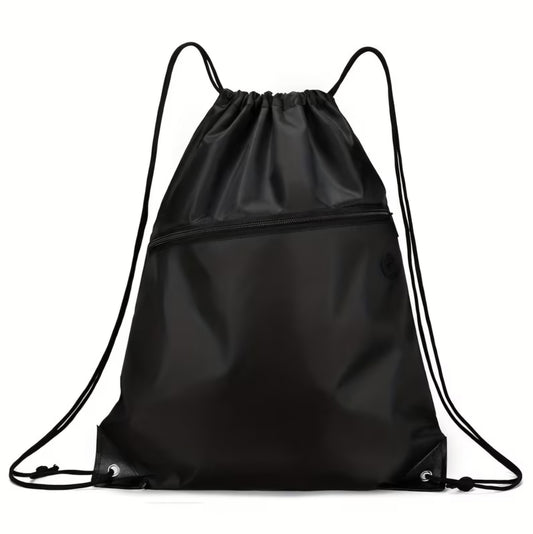 BLACK DRAW STRING BACKPACK B+F 8