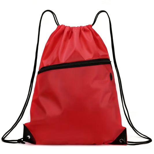 RED DRAW STRING BACKPACK B+F 8