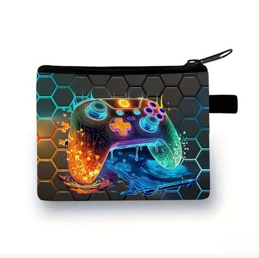 NEON GRID GAME CONTROLLER PURSE BLING8UK