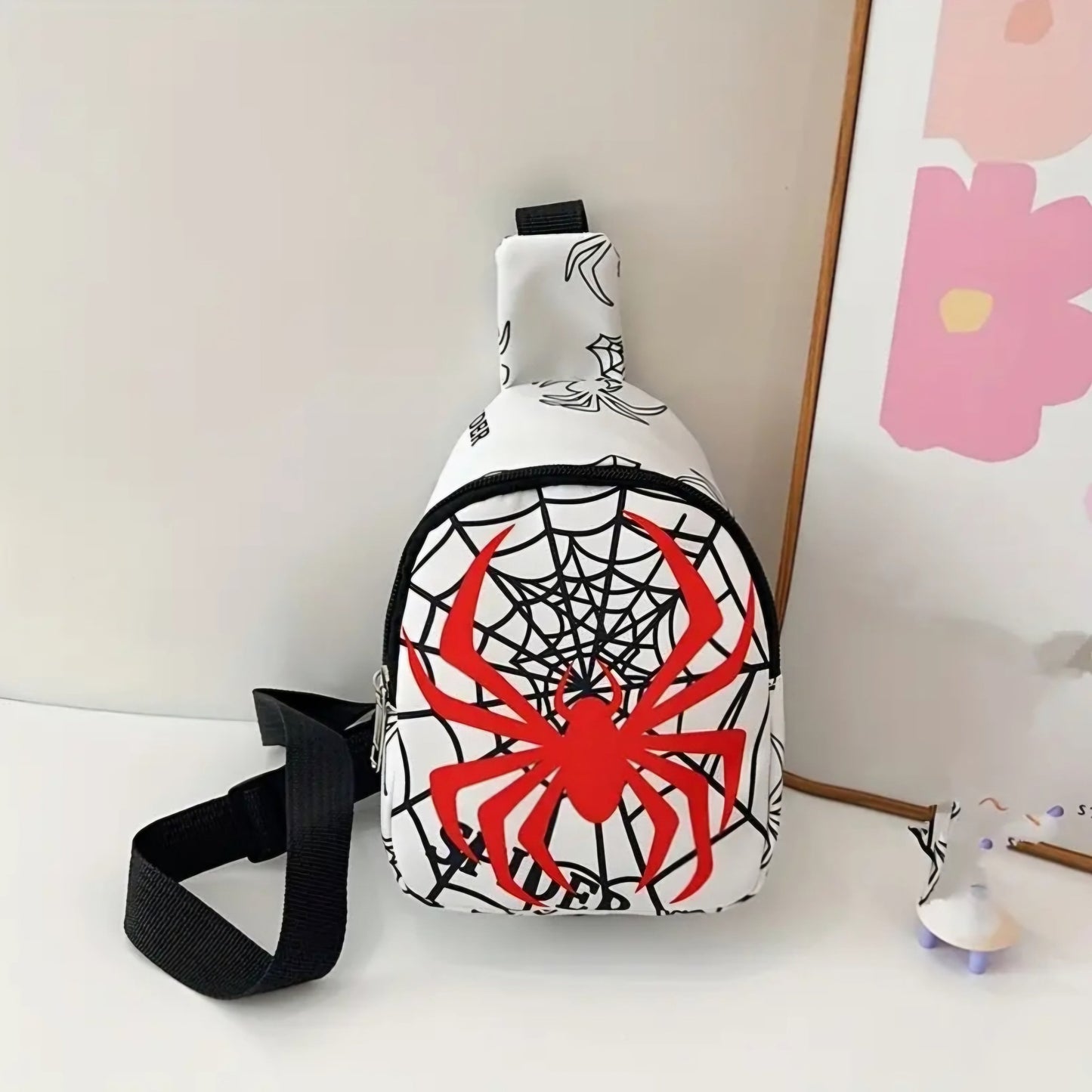 WHITE SPIDER BAG BLING8UK