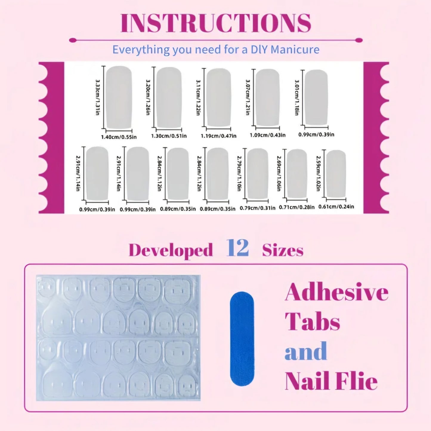 LOVE HEART PINK BOW NAILS B+F 8