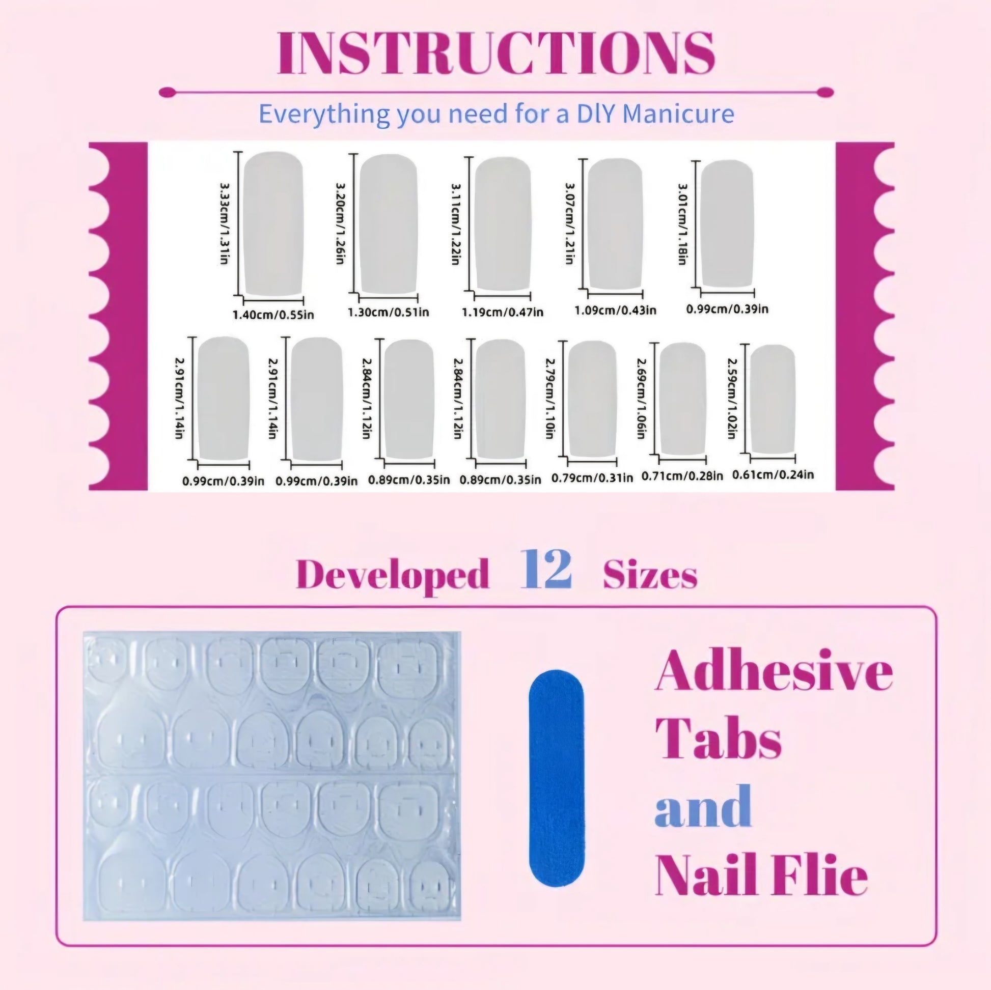 LOVE HEART PINK BOW NAILS B+F 8