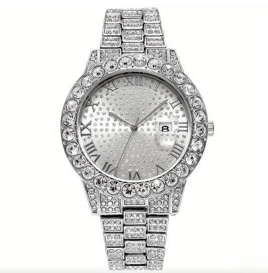 ELEGANT SPARKLE QUARTZ WATCH BLING8UK