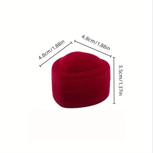 RED LOVE HEART RING BOX BLING8UK