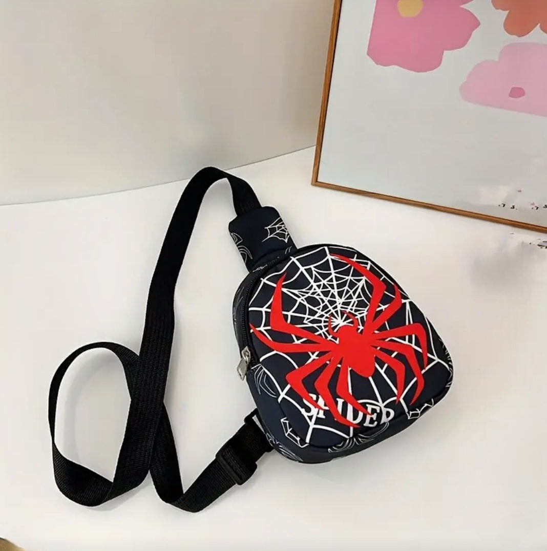 BLACK SPIDER BAG BLING8UK
