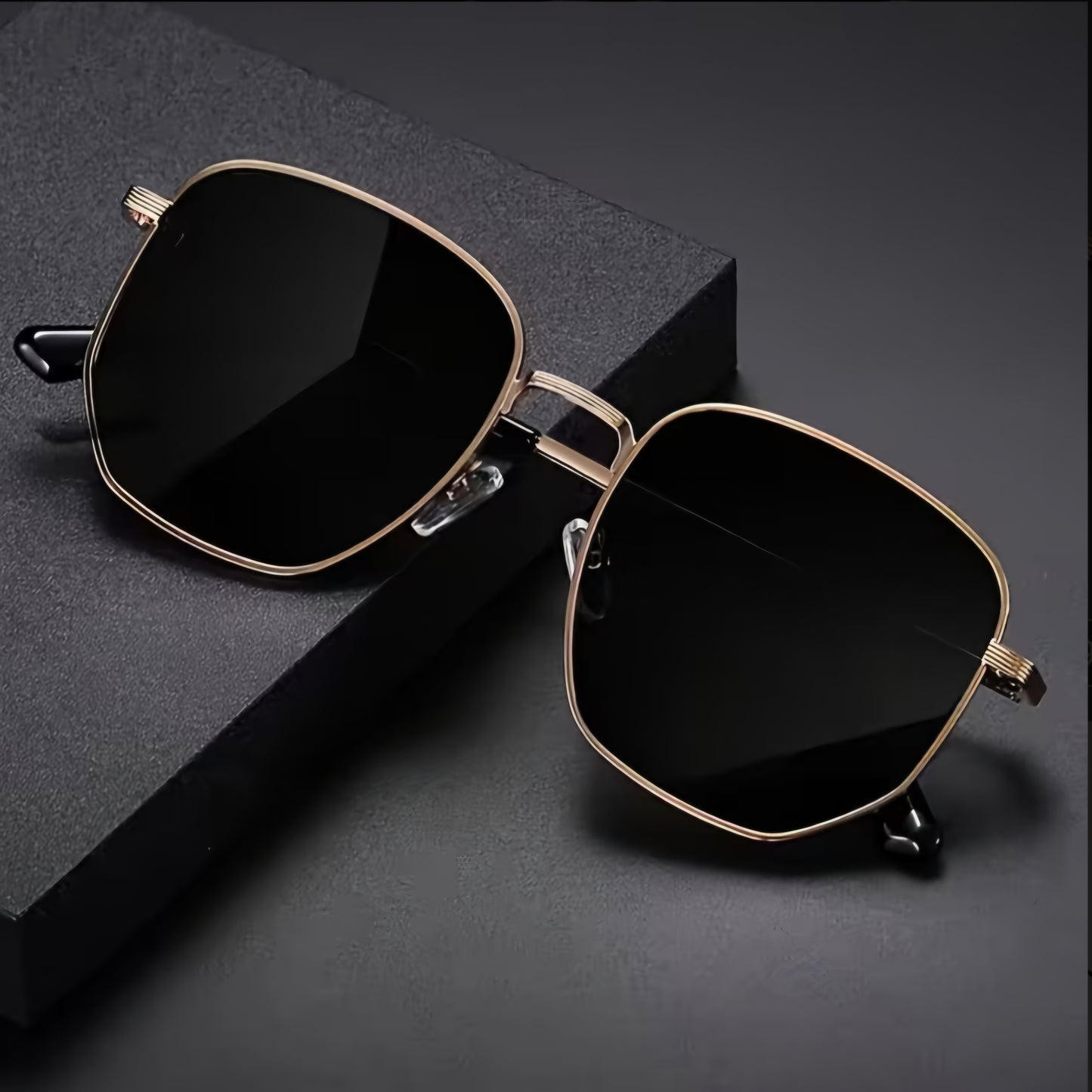 RETRO POLYGON LUXURY SUNGLASSES B+F 8