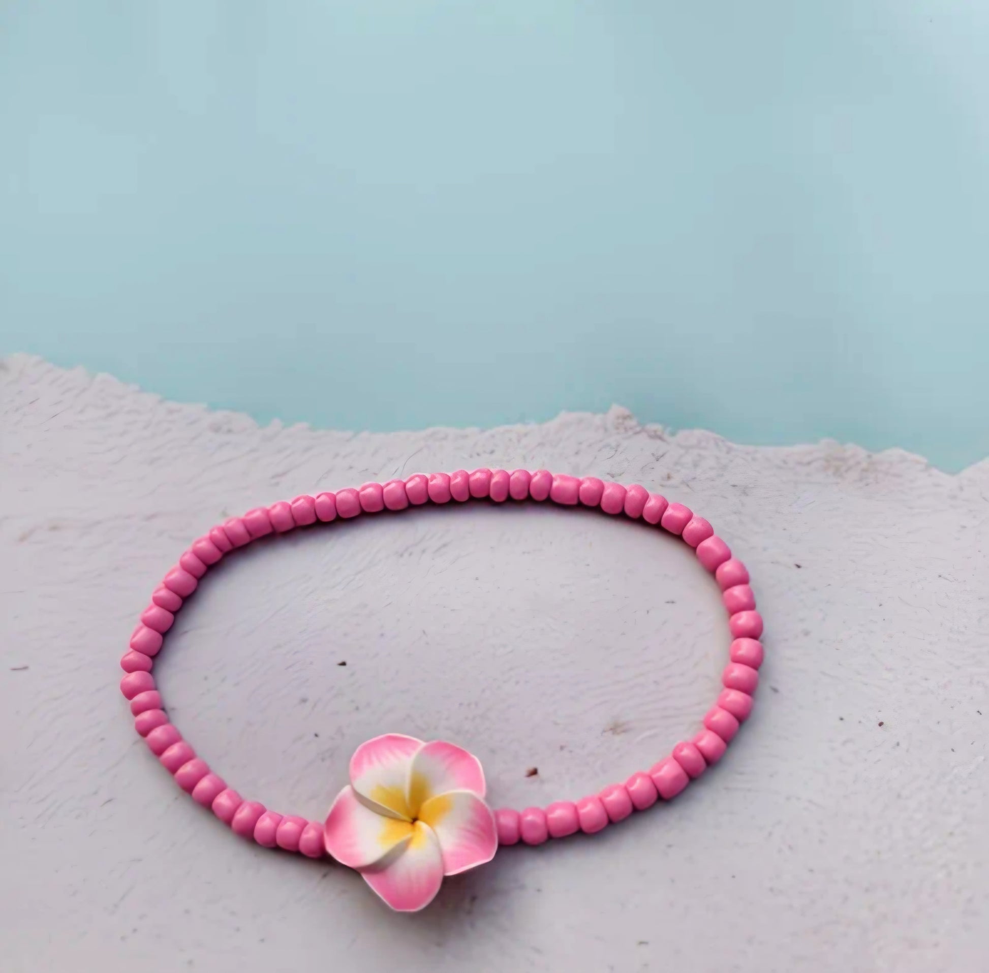 PINK SUMMER FLOWER ANKLET B+F 8